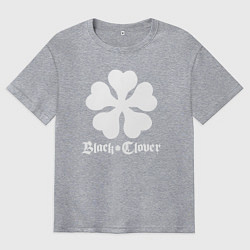 Футболка оверсайз мужская Black Clover, цвет: меланж