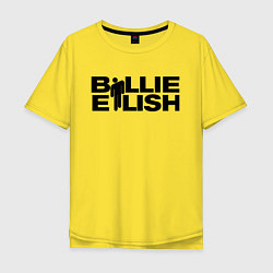 Футболка оверсайз мужская BILLIE EILISH, цвет: желтый