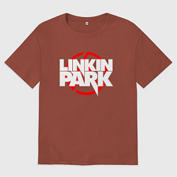 Футболка оверсайз мужская LINKIN PARK, цвет: кирпичный
