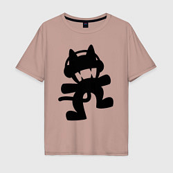 Футболка оверсайз мужская MONSTERCAT, цвет: пыльно-розовый