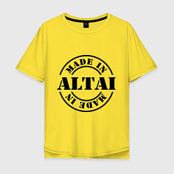 Футболка оверсайз мужская Made in Altai, цвет: желтый