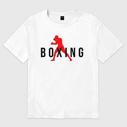 Футболка оверсайз мужская Boxing indastry, цвет: белый