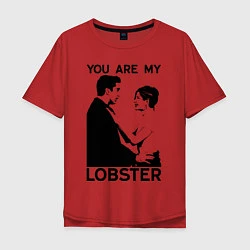 Футболка оверсайз мужская You are My Lobster, цвет: красный