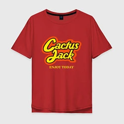 Футболка оверсайз мужская Cactus Jack, цвет: красный