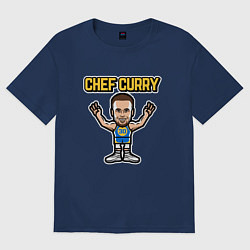 Футболка оверсайз мужская Chef Curry, цвет: тёмно-синий