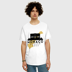 Футболка оверсайз мужская Монако, цвет: белый — фото 2