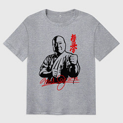 Футболка оверсайз мужская Масутацу Ояма, цвет: меланж