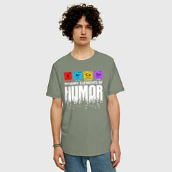 Футболка оверсайз мужская Sarcasm, цвет: авокадо — фото 2