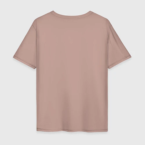Мужская футболка оверсайз Анджелина Джоли / Пыльно-розовый – фото 2