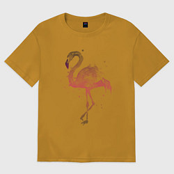 Футболка оверсайз мужская Flamingo, цвет: горчичный