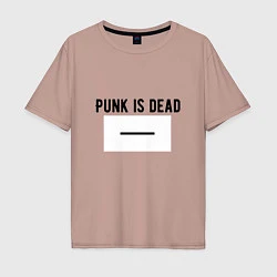 Футболка оверсайз мужская Punk is dead, цвет: пыльно-розовый