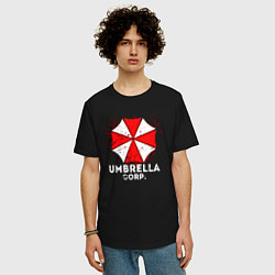 Футболка оверсайз мужская UMBRELLA CORP, цвет: черный — фото 2