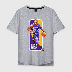 Футболка оверсайз мужская NBA Kobe Bryant, цвет: меланж