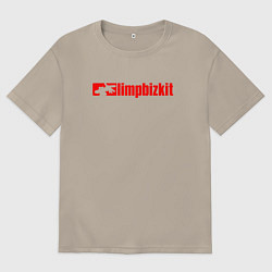 Футболка оверсайз мужская LIMP BIZKIT, цвет: миндальный