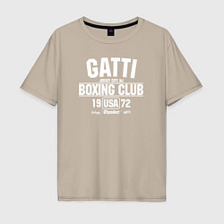 Футболка оверсайз мужская Gatti Boxing Club, цвет: миндальный