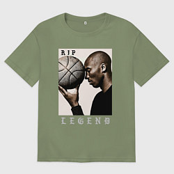 Футболка оверсайз мужская Kobe - RIP Legend, цвет: авокадо