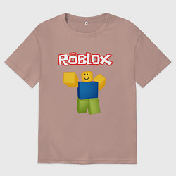 Футболка оверсайз мужская ROBLOX, цвет: пыльно-розовый