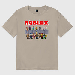 Футболка оверсайз мужская ROBLOX, цвет: миндальный