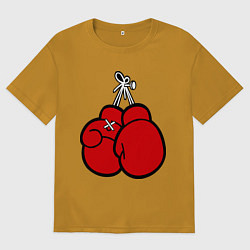 Мужская футболка оверсайз Боксерские перчатки