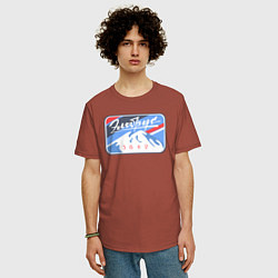 Футболка оверсайз мужская Эльбрус 5642, цвет: кирпичный — фото 2