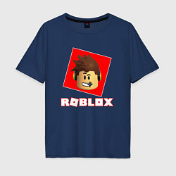 Футболка оверсайз мужская ROBLOX, цвет: тёмно-синий