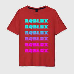 Футболка оверсайз мужская ROBLOX, цвет: красный