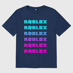 Футболка оверсайз мужская ROBLOX, цвет: тёмно-синий