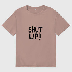 Мужская футболка оверсайз Shut Up Егор Крид