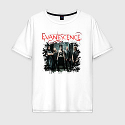Футболка оверсайз мужская Evanescence, цвет: белый