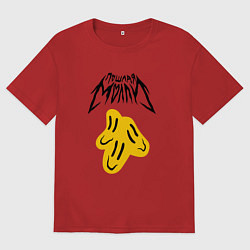 Футболка оверсайз мужская ПОШЛАЯ МОЛЛИ, цвет: красный