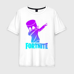 Футболка оверсайз мужская FORTNITE X MARSHMELLO, цвет: белый