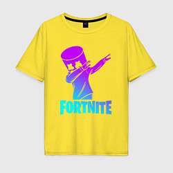 Футболка оверсайз мужская FORTNITE X MARSHMELLO, цвет: желтый