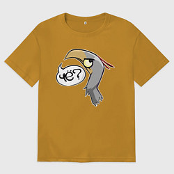 Футболка оверсайз мужская Чеслав, цвет: горчичный