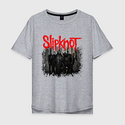 Футболка оверсайз мужская SLIPKNOT, цвет: меланж