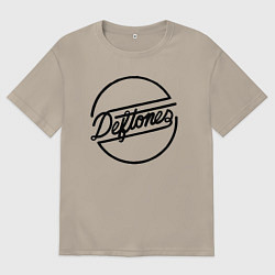Футболка оверсайз мужская Deftones, цвет: миндальный