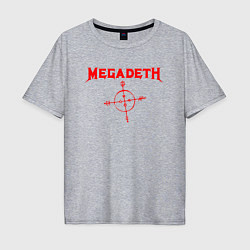 Футболка оверсайз мужская Megadeth, цвет: меланж