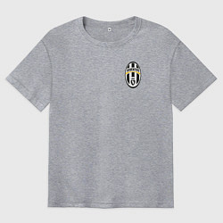 Футболка оверсайз мужская JUVENTUS, цвет: меланж