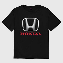 Футболка оверсайз мужская HONDA, цвет: черный