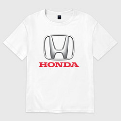 Футболка оверсайз мужская HONDA, цвет: белый