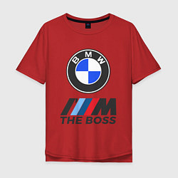 Футболка оверсайз мужская BMW BOSS, цвет: красный
