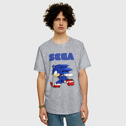 Футболка оверсайз мужская SEGA, цвет: меланж — фото 2