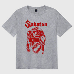 Футболка оверсайз мужская Sabaton, цвет: меланж