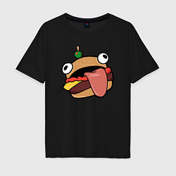 Футболка оверсайз мужская Fortnite Burger, цвет: черный