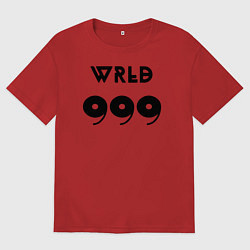 Футболка оверсайз мужская JUICE WRLD, цвет: красный