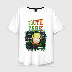 Футболка оверсайз мужская South Park, цвет: белый
