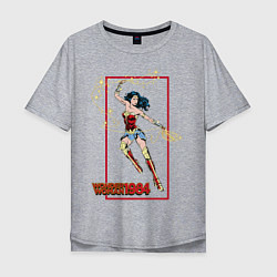 Футболка оверсайз мужская Wonder Woman 1984, цвет: меланж