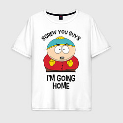 Футболка оверсайз мужская South Park, Эрик Картман, цвет: белый