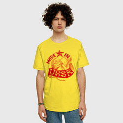Футболка оверсайз мужская Atomic Heart: Made in USSR, цвет: желтый — фото 2