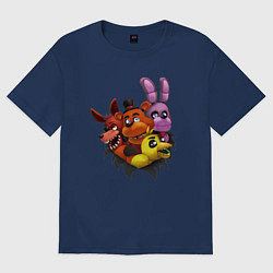 Футболка оверсайз мужская Five Nights At Freddys, цвет: тёмно-синий