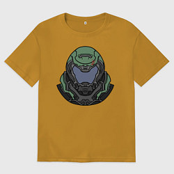 Футболка оверсайз мужская Палач Рока, цвет: горчичный